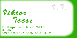 viktor tecsi business card